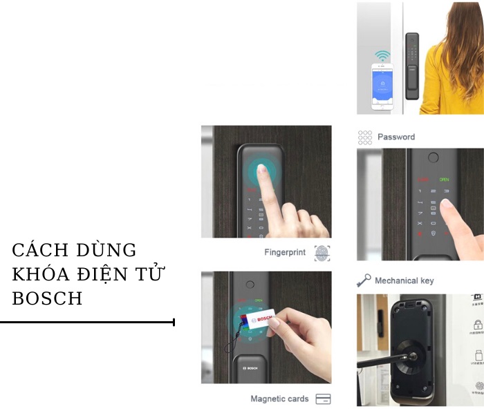 cách sử dụng khóa điện tử Bosch 