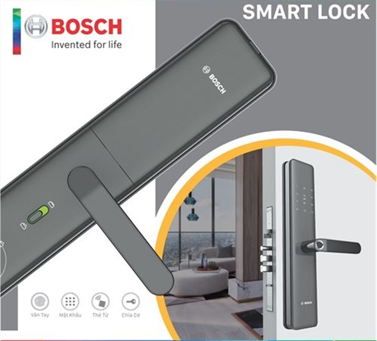 lắp đặt khóa cửa vân tay Bosch ID 40 PKB