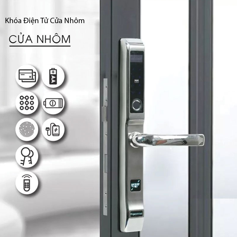 Tính năng của khóa vân tay cửa nhôm 